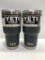 Lot Of 2- Yeti Charcoal 30 oz Tumblers