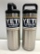 Lot Of 2 Yeti 18 oz Stainless Steel Bottles