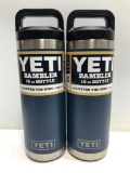 Lot Of 2- 18oz Navy Bottles