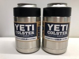 2 Yeti Stainless Steel Colsters