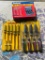 Lot of 3; 7 Piece Metric Nut Driver Set, 7 Piece Screwdriver Set, 397 Pc. Metric O-Ring Assortment