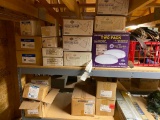 Large Lot of Assorted Lighting Accessories; Fluorescent Lighting, Mailbox, Seow Cord and Plug Cases,