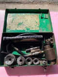 Greenlee 767 Hydraulic Hand Pump w/ Knockout Punch Driver Set No. 7306