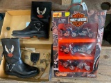 Harley-Davidson Toys, Harley Boots (One Heel Fell Off, Size 8 M