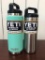 (2) YETI 26oz Bottle - Seafoam, YETI 18 oz Bottle - Stainless