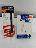 2 Items, Streamlight Stylus LED Flashlight, Fox CT Listen Only Earpiece w/ Clear Coiled Tube, Police