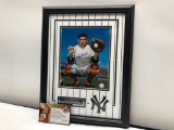 Yogi Berra Signed Photograph, Framed and Matted Under Glass, 14