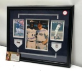 Hank Aaron/ Whitey Ford Signed Photograph, Framed & Matted Under Glass, 22
