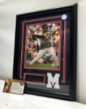 Hank Aaron Signed Photograph, Matted & Framed Under Glass, 14