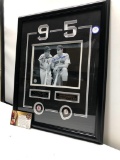 Ted Williams /Joe DiMaggio Signed Photograph, Framed &Matted Under Glass, 18