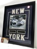 Mickey Mantle/ Joe DiMaggio Signed Photograph, Matted & Framed Under Glass, 18