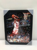 Michael Jordan Framed Dunking Photo