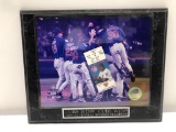Chicago Cubs 2003 NL Central Champions Plaque with Game Ticket