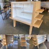 Custom Made Merchandiser w/ Adjustable Shelves & LED Lighting, 75in Long x 30in Wide x 61in High