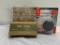 (2)New Ammo: 5 Boxes of Perfecta 9mm Luger 115gr FMJ, 250 Total Rounds & Ear Plugs