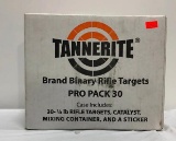 Tannerite Binary Rifle Targets - Thirty 1/4 LB Rifle Target, Catalyst, Mixing Container, and a