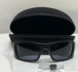 Oakley Fuel Cell - Matte Black w/Gray Lenses and American Flag Icons