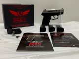 SCCY Model: CPX3 TT Stainless Steel .380 SN: A005079, w/3 Mags