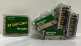 New Ammo: 5 Boxes of Remington Subsonic 22 Long Rifle Hollow Point, 500 Total Rounds