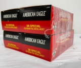 New Ammo: 4 Boxes American Eagle 38 Special 130 gr FMJ - 200 Total Rounds