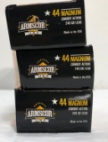 New Ammo: 3 Boxes Armscor USA 44 Magnum 240gr Lead Cowboy Action - 150 Total Rounds