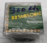 New Ammo: 3 Boxes of Remington Subsonic 22 Long Rifle Hollow Point, 300 Total Rounds