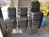Lot of 27 Stacking Chairs, 2 Styles