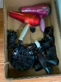 Lot of 2 Hair Dryers with Accessories
