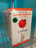 Lot of 5 Ladibugs Lice Elimination Hair Care includes 1 4oz Bottle of Mint Serum and 1 4oz Bottle of