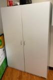 Lot of 2 Particleboard Cabinets 72 x 16 x 24