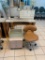 3 Piece Nail Salon Furniture Set, Chair, Side Table, Desk