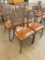 Lot of 4 Benchmark M-2170 HD Steel Framed, Polyurethane Cushion Restaurant Chairs