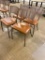 Lot of 4 Benchmark M-2170 HD Steel Framed, Polyurethane Cushion Restaurant Chairs