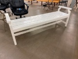 Solid Wood Park Bench