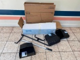 2 Partial Boxes of NEW Upright Lobby Dustpans w/ Lids