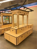 T L Horton Shopping Mall Kiosk w/ Several Drawers and Shelf Space, Very Nice