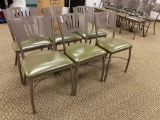 Lot of 6 Benchmark M-2170 HD Steel Framed, Polyurethane Cushion Restaurant Chairs