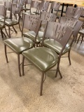 Lot of 4 Benchmark M-2170 HD Steel Framed, Polyurethane Cushion Restaurant Chairs