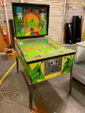 Vintage Williams Fast Ball Baseball Pinball Game, Working (Missing Back Door)