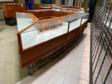 Beautiful Jewelry Store Showcase Cabinet, 4 Sided, Glass Front/Top, 41in Tall, Roughly 27 Feet