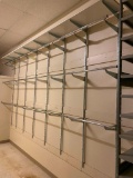 Wall Mounted Clothing Rod Shelving, Built to Hold Clothes on Hangers