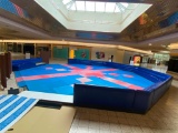 Blue Circular Booths w/ Padded Floor (Was Used for Childrens Play Area - Booths 86in