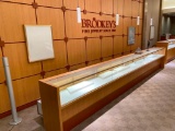 Jewelry Store Showcase, Glass Top/Fronts, 18ft Long, 36in High, 20in Wide