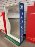 Funny Mirror, 73in x 46in x 12in w/ Snowflake Design Sides and Back