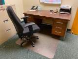 Office Desk, Office Chair, File Cabinet