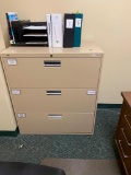 3-Drawer Lateral File Cabinet w/ Key