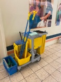 Janitorial Cleaning Cart w/ Supplies