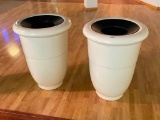 Lot of 2 Shopping Mall Waste Containers