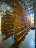 Shelving: 112 Feet, 16 Units, Each Unit: 12ft x 48in x 12in w/ 3 Rolling Library Style Ladders