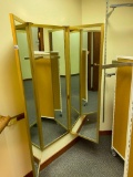 Tri-Fold Wall Mount Changing Room Mirror